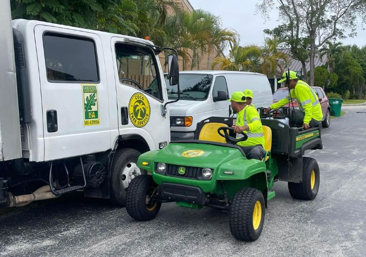 COCO Tree Service professional crew performing municipal vegetation management in South Florida